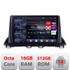 Navigatie Mazda 3 2014-2019 Edotec Kit-463 8 core QLED 2K 16+512 360 Android Waze USB Navigatie Internet Youtube Radio CarStore Technology
