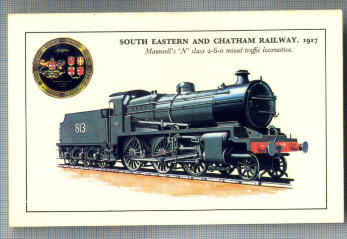 AX 300 CP VECHE -TEMATICA TRENURI -SOUTH EASTERN AND CHATHAM RAILWAY, 1917