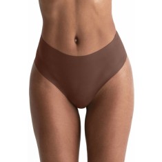 Chiloți Damă Silvia, Talie &icirc;naltă, Fără cusături, Maro - Maro, S