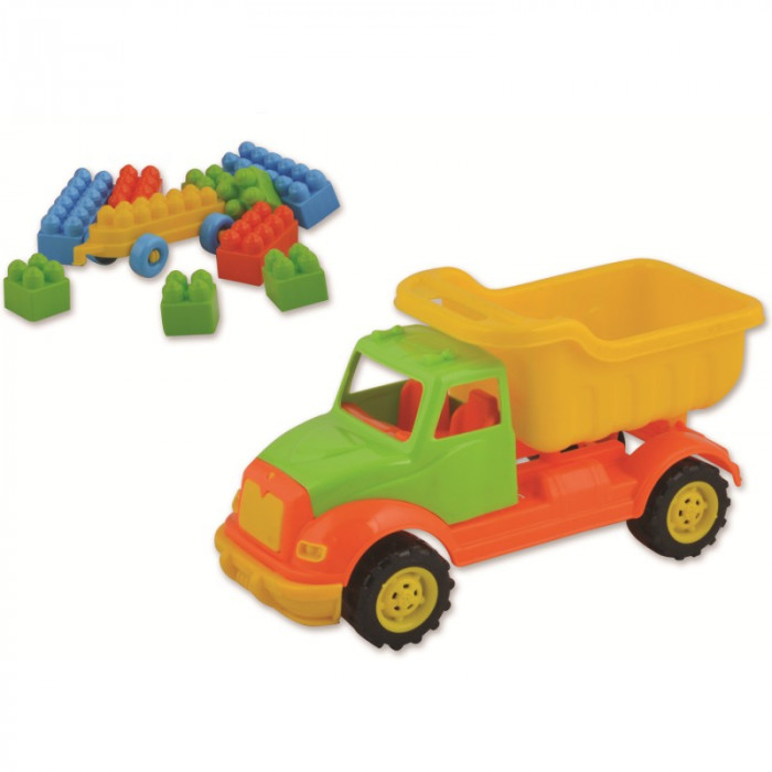 Autobasculanta Ucar Toys, 30 cm, 36 piese constructie