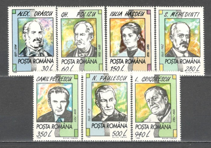 Romania.1994 Aniversari personalitati ZR.929