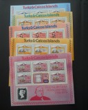 CV1 1979 SERII COLONII BRITANICE ,IN BLOCURI,TURKS SI CAICOS