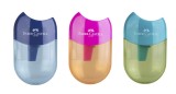 Ascutitoare plastic cu container Apple Trend Faber-Castell
