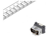 Conector ix Industrial SMT 10 PIN Aurit Tată