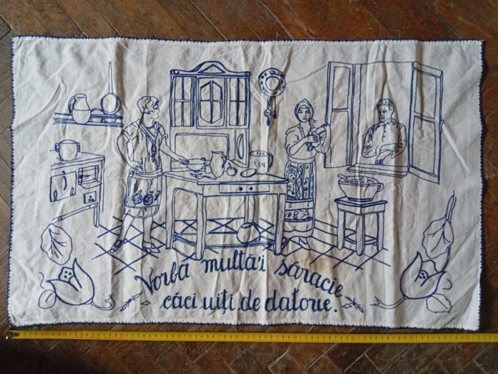 Paretar traditional, peretar cusut manual VORBA MULTA
