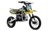 Motocicleta cross copii Barton DB125-3L, 125cc, 4T, roti 17/14&quot;, culoare galben/... Cod Produs: MX_NEW MXBD125-3L-17/14GN