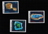 Polynesia 1992-Imagini satelit din Tahiti,Mataiva,Bora-Bora,serie 3,MNH,Mi.605-7