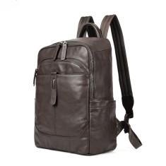 Rucsac din piele, BUSY LDY&amp;GTM&reg; Barreta, unisex, capacitate mare, spatiu tableta si laptop