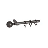 Cumpara ieftin Galerie pentru Perdele Extensibila Metalica Gri 110 cm - 210 cm