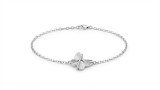 Cumpara ieftin Bratara din Argint 925 cu Pandantiv Fluture Texturat Silver Butterfly, 18 cm