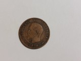 2 centimes 1856 Napoleon, franta, moneda, Europa