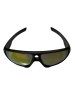 Ochelari de soare barbati, UV400, Plastic, Galben, Oem