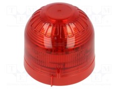 Semnalizator luminos cu lumină flash roșie KLAXON SIGNALS Sonos 10-60V DC IP21