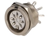 Soclu DIN mamă 7 PIN argintat 34V 2A 270&deg;