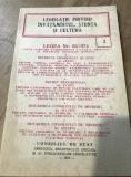 N. Legislatia privind invatamantu stinta si cultura 1973