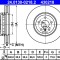 ATE 24.0130-0218.2 Disc frana
