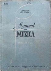MANUAL DE MUZICA PENTRU CLASA A VI-A-C. MEITERT, D.D. STANCU-247590