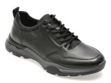 Pantofi sport EPICA negri, 58213, din piele naturala