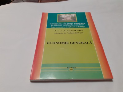 ECONOMIE GENERALA - DUMITRU HONTUS (CURS INVATAMANT LA DISTANTA) foto