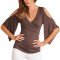 BL740-8 Top sexy cu decolteu in V si maneci tip clopot