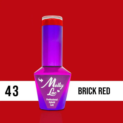 MOLLY LAC UV/LED Elite Women - Brick Red 43, 10ml foto