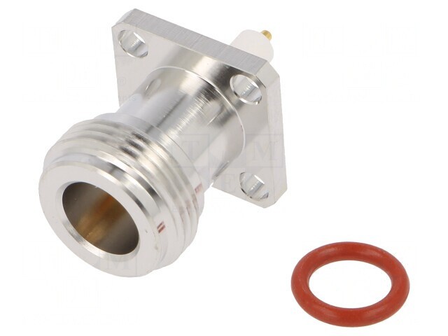 Soclu N mamă drept 50&Omega; PTFE aurit alamă -40&divide;85&deg;C