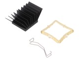 Radiator cu aripioare BGA negru 29x29mm