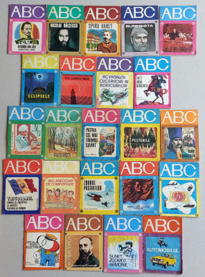 1975-1985 Lot 23 carticele diferite Colectia ABC, amintiri din Epoca de Aur foto