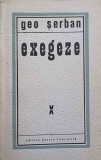 EXEGEZE-GEO SERBAN