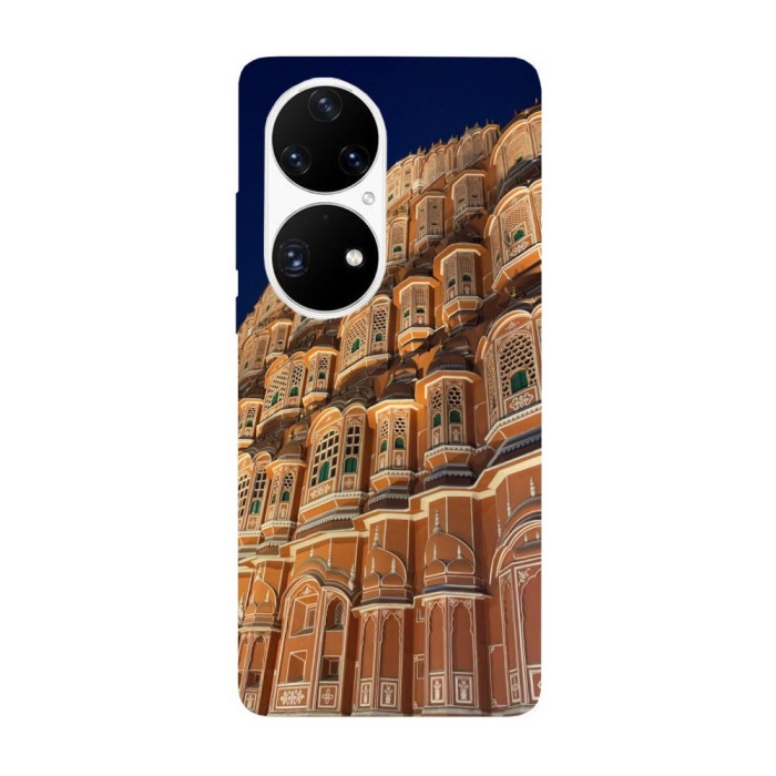 Husa compatibila cu Huawei P50 model Hawa Mahal Jaipur, Silicon, TPU, Viceversa