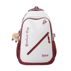 Rucsac dama, Ysoria GT3689, Alb/Rosu