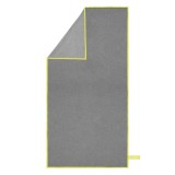 Prosop din microfibra pentru plaja si fitness, 180x100 cm, gri, cu husa