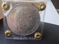 Moneda Franța 5 Francs 1833 A -Louis Philippe I - Argint Paris BB+