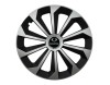 Set 4 capace roti Fame Gri-Negru cu inel R15, pentru gama auto SsangYong, Autohelix MSA