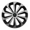 Set 4 capace roti Fame Gri-Negru cu inel R15, pentru gama auto SsangYong