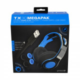Gioteck - TX30 Megapack - Stereo Game &amp; Go Headset + Thumbs Grips + USB Cable