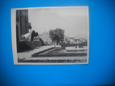 HOPCT 437 V GRADINA -PALATUL ALUPKA CRIMEEA 1962 UCRAINA-FOTOGRAFIE VECHE TIP CP foto