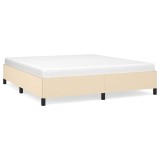 Cumpara ieftin Cadru de pat fara saltea, crem, 160x200 cm, textil
