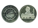 Liberia 2000 - 5 dollars, medal proof in capsula