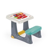 Masuta Studiu Copii cu Scaun DOLU, Plastic, 2+ Ani, 72x49x54 cm, Prima Mea Masuta, Curatare Usoara, Suport Picioare