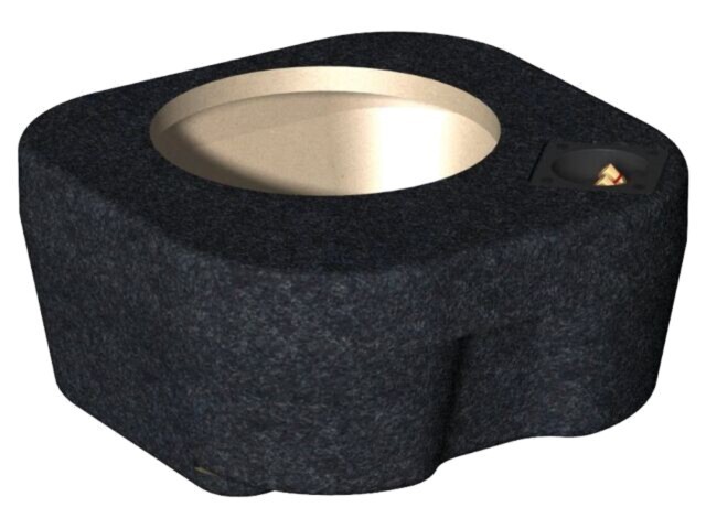 Carcasă difuzor BASSER MDF melanj negru ţesătură 250mm Mercedes 15l