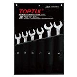 Set de chei combinate metrice cu decalaj 15 , 6 bucati
