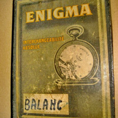 A257- I-Cutie ceasuri Enigma veche Tavannes & Co Suisse reparatii piese schimb.