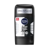 Deodorant stick masculin Black &amp; White Invisible Original, 50ml, Nivea