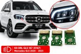 Set de 3 Module DRL Mercedes GLS W167 compatibil Far Low version Stanga sau Dreapta (2020-2023)
