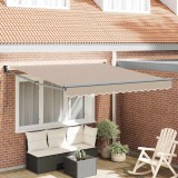 Marchiză retractabilă manuală Bej 350x250 cm