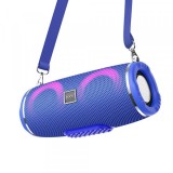 Boxa Portabila Bluetooth HOCO HC12, 10W, RGB, Waterproof, Albastra