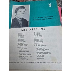 Partitura, Nici o lacrima - Ion Cristinoiu, Mihai Dumbrava