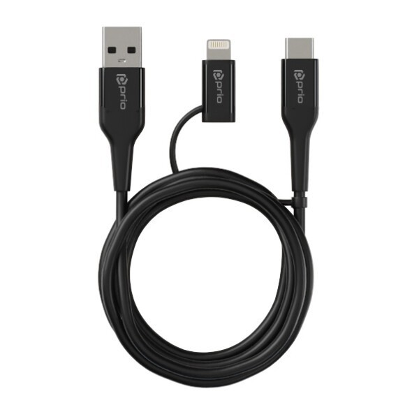 Cablu Date Si Incarcare 2 in 1 Lightning USB C