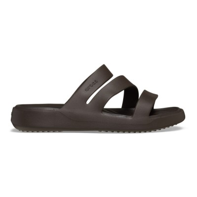 Papuci Crocs Getaway Strappy Maro - Espresso foto